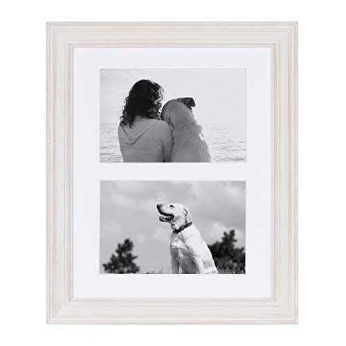 41aAeHKVmL._SL500_.jpg Kate and Laurel Bordeaux Modern Gallery Wall Kit: 10 Assorted White-Washed Frames Set - Image 4