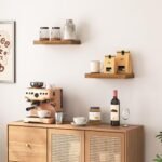 HOOBRO Wall-Mounted Floating Shelves Set of 2, 15.7" Rustic Brown Shelves for Bathroom, Kitchen, Office, and More. - Image 9