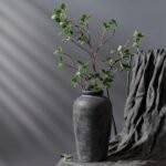 Vaseking 11" Rustic Ceramic Vase: Minimalist Farmhouse Decor for Living Room, Wedding, and Table Settings. - Image 7