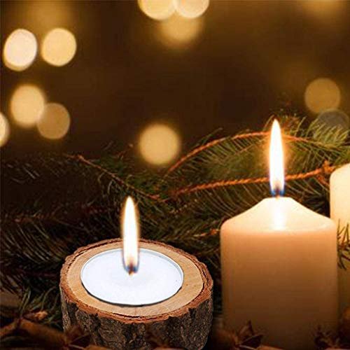 41bEKyxlzVL._SL500_.jpg Yikko Personalized Wooden Tea Light Candle Holders - Set of 3 for Weddings, Parties & Home Decor. - Image 8