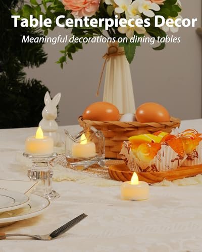 41bJFF3qiLL._SL500_.jpg Amagic Battery-Operated Flameless LED Tea Light Candles – 12, 24, 50, 100, 150 Pack for Holiday Decor - Image 9