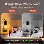 CASTLELIFE Adjustable Candle Warmer Lamp with Timer & Dimmer, Ideal Gift for Mom, Home Decor, Includes 2 Bulbs - Image 6