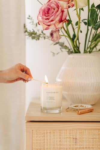 41d2V5ADHfL._SL500_.jpg Brooklyn Candle Studio Santorini 2-Wick Candle - Vegan Soy, Hand-Poured, 70-Hour Burn, 13oz Luxury Scent. - Image 6