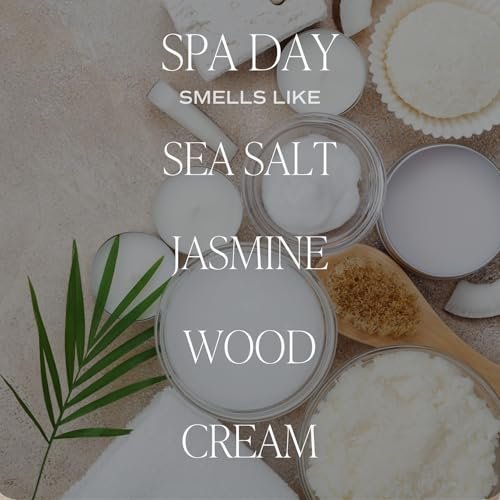 41dLBFjXTVL._SL500_.jpg Sweet Water Decor Spa Day Candle – 9oz Soy Candle with Sea Salt, Jasmine & Wood Scents – 40-hour Burn – Perfect for Valentine's Day Gifts! - Image 2