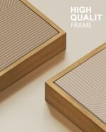 Mid-Century Modern Wall Art: Minimalist Boho Geometric Framed Decor for Kitchen & Dining, 11x14 in. - Image 5