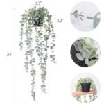 COCOBOO 1pcs Eucalyptus Faux Hanging Plant - Ideal Indoor/Outdoor Wall & Shelf Decor - Image 2