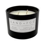 Sand + Fog Vanilla Sandalwood Candle - 12oz Luxury Jar - Lead-Free Cotton Wick - Home Decor & Air Freshener - More Sizes & Scents Available - Image 2