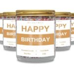 Comluge Canned Birthday Candles Gifts for Her Him Mother Father Best Friends Hand Made Lavender Scented Bday Candle (Happy Birthday, Large-9oz)