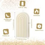 Arch Shaped Geometric Scented Candle - Aesthetic U-Shaped Soy Wax Decor for Spa, Yoga & Parties (White) - Image 2