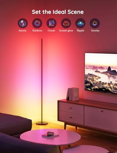 41hyNV2rdBL._SL500_.jpg Govee RGBIC Floor Lamp - Smart LED Corner Lamp with Alexa, 1000 Lumens, Music Sync, 16M Colors. Ideal for Bedroom & Living Room. - Image 3