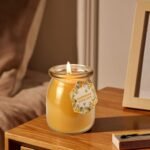 Natural Unscented Beeswax Candle in Glass Jar | 4.8oz, 32 Hours Burn Time, Non-Toxic Gift for Stress Relief - Image 6