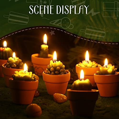 41iQwCOoWL._SL500_.jpg 12 Handmade Succulent Candles: Cute Cactus Tealights for Weddings, Baby Showers, and Party Favors - Image 5