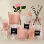 NEST New York Himalayan Salt & Rosewater Scented Candle - 8.1 oz, 60-Hour Burn, Reusable Glass - Image 5