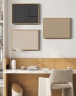 Mid-Century Modern Wall Art: Minimalist Boho Geometric Framed Decor for Kitchen & Dining, 11x14 in. - Image 4