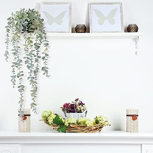 41jrNFYQA4L._SL500_.jpg COCOBOO 1pcs Eucalyptus Faux Hanging Plant - Ideal Indoor/Outdoor Wall & Shelf Decor - Image 6