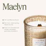 LA JOLIE MUSE Vanilla Coconut Candle - 19 oz Natural Soy Wax, Wood Wick, 90-Hour Burn Time, Large Glass Jar - Image 6