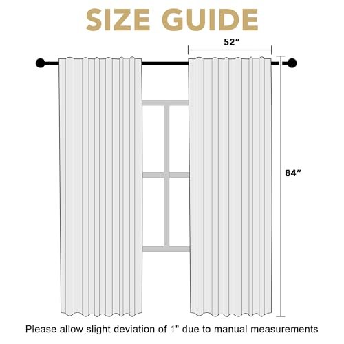 41lw3ViVIcL._SL500_.jpg H.VERSAILTEX Blackout Curtains - Thermal Insulated Room Darkening Drapes, 52x84 Inch, Light Sage, Set of 2 for Living Room & Bedroom. - Image 7