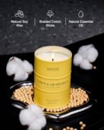 M&SENSE Lemon Candle - Summer Grapefruit Scent, 11.3oz 70-Hour Slow Burning, Limoncello Citrus Fragrance for Bathroom. - Image 4