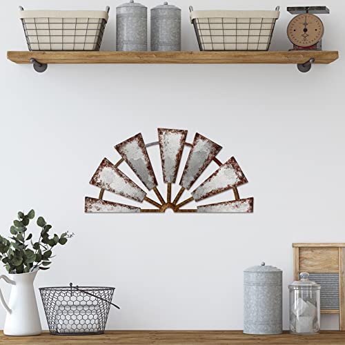 41nT5Q2TnL._SL500_.jpg Rustic Wooden Windmill Wall Decor - Farmhouse Living Room Art for Bedroom, Nursery, or Dorm (11.4 x 5.5 in) - Image 6