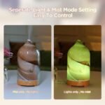 Hand-Blown Glass Essential Oil Diffuser: Ultrasonic, Whisper-Quiet, Auto Shut-Off, Timer & 7-Color Night Light. Perfect for Aromatherapy at Home! - Image 5