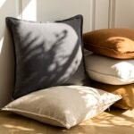 Foindtower Set of 2, Boho Farmhouse Decorative Throw Pillow Covers 26"x26" Natural Beige for Couch & Living Room - Image 6