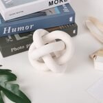 Boho Wood Knot Chain Link Decor - 3 Hand-Carved Wooden Links for Modern Farmhouse Style - Image 2
