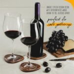 Roonin Mid Century Modern Coaster Set of 4 – Absorbent Felt Coasters for Drink Decor - Image 5