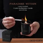 Deep Eden Wood Wick Candle, 7.4 Oz - Luxurious Manifestation Crystal with Natural Soy & Exotic Essential Oils. - Image 2