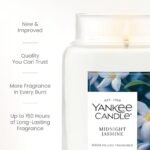 Yankee Candle Large Jar, Midnight Jasmine: 22 oz of premium plant wax with up to 150 hours of captivating fragrance. - Image 3