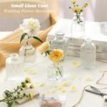 Anquephd 32PCS Clear Mini Bud Vases - Ideal Wedding Centerpieces for Parties & Events - Image 3