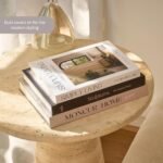 MONCUR HOME Decorative Coffee Table Books — Mid-Century Modern Fake Books for Stylish Shelf Décor, Set of 3 - Image 5