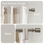 INK+IVY Imani 100% Cotton 50"x84" Chenille Stripe Curtain - Mid-Century Rod Pocket Drape, Ideal for Living Room & Bedroom Privacy. - Image 5