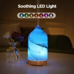 Hand-Blown Glass Essential Oil Diffuser: Ultrasonic, Whisper-Quiet, Auto Shut-Off, Timer & 7-Color Night Light. Perfect for Aromatherapy at Home! - Image 2