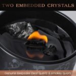 Deep Eden Wood Wick Candle, 7.4 Oz - Luxurious Manifestation Crystal with Natural Soy & Exotic Essential Oils. - Image 4