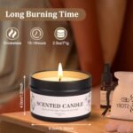 Aromatherapy Candle Set: 6 Scented Soy Jar Candles for Men & Women - Perfect Gift for Christmas, Birthdays, & Thanksgiving - Image 2