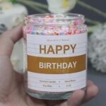 Comluge Handmade 9oz Lavender-Scented Birthday Candle Gift for Him, Her, Parents & Friends - Image 5