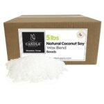 Coconut Soy Wax Beads for Candle Making | 5lb Coconut Soy Candle Wax Pastilles for Candlemaking | Smooth Blend for High Load Fragrance Formulation | Candle Making Supplies