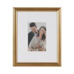 Kate and Laurel Adlynn Vintage Gold Picture Frame Set of 5 with Hanging Template for Gallery Walls - Image 7