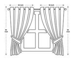 GLORY RUGS Jacquard Luxury Brown Curtain Set with Valance – 2 Panels, 55x84 inches for Bedroom, Living Room, Dining Room - Image 5