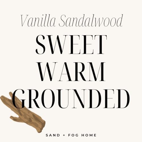 41yOymUfvsL._SL500_.jpg Sand + Fog Vanilla Sandalwood Candle - 12oz Luxury Jar - Lead-Free Cotton Wick - Home Decor & Air Freshener - More Sizes & Scents Available - Image 5