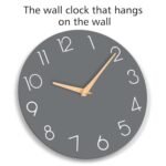 Cicininc Gray Silent Non-Ticking Wall Clock (8 Inch) - Ideal for Home, Office, School, Kitchen, and Hotel Décor. - Image 8