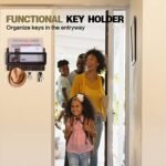 ADIIL Wooden Wall Mount Key Holder & Mail Organizer with 4 Double Hooks - Rustic Decor for Entryway - Image 7