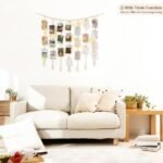 Mkono Macrame Photo Display with String Lights & Wooden Bead Garland, 45 Clips for Home Decor. Perfect Gift for Teen Girls! - Image 2