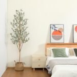 Kazeila 6FT Artificial Olive Tree: Faux Silk Indoor Plant for Home or Office Decor with Wood Branches and Fruits. - Image 8