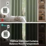 Ava Sage Green Blackout Curtains - 84" Length, 2 Panels Set, Thermal Insulated for Bedroom & Living Room, W40 x L84" - Image 6