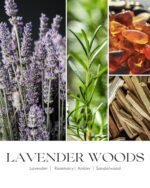 AOOVOO Lavender Woods Wood Wick Candle - 9 oz, 50-Hour Burn, Ideal Scented Candle for Home and Men - Image 5