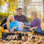 HIQILI Spice Fragrance Oil Set - 6x10ml for Candle Making, Soap, and Diffusers. Fall scents: Cinnamon, Pumpkin, Vanilla, Apple Cider, Harvest Spice. Perfect for home and holiday! - Image 6
