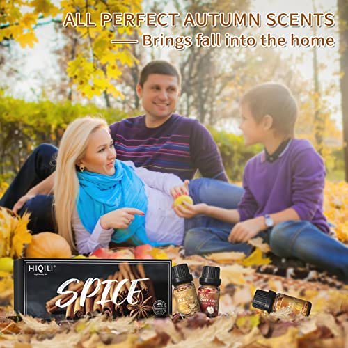 510WQHTZMWL._SL500_.jpg HIQILI Spice Fragrance Oil Set - 6x10ml for Candle Making, Soap, and Diffusers. Fall scents: Cinnamon, Pumpkin, Vanilla, Apple Cider, Harvest Spice. Perfect for home and holiday! - Image 6