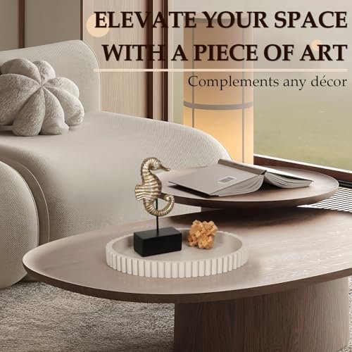 510oIYSPexL._SL500_.jpg Cathyeen 13" Concrete Coffee Table Tray - Stylish Gray Centerpiece for Modern Home Decor - Image 8
