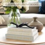 Set of 3 Sage Linen Decorative Books for Home Decor, Aesthetic Faux Books for Tables & Shelves. - Image 2